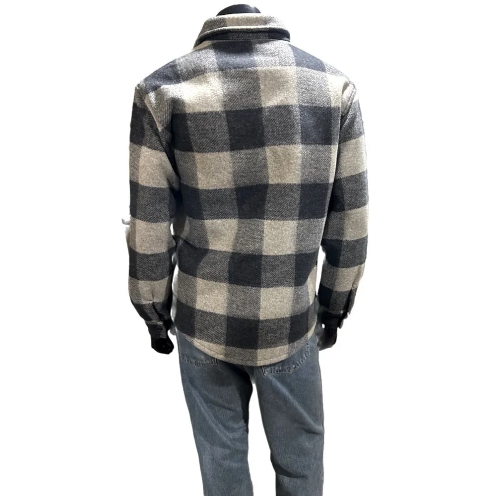 Banana Republic Men's Heritage Shirt Jacket - Blue Plaid, Size S